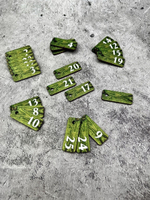 Номерки для ключей деревянные 50шт