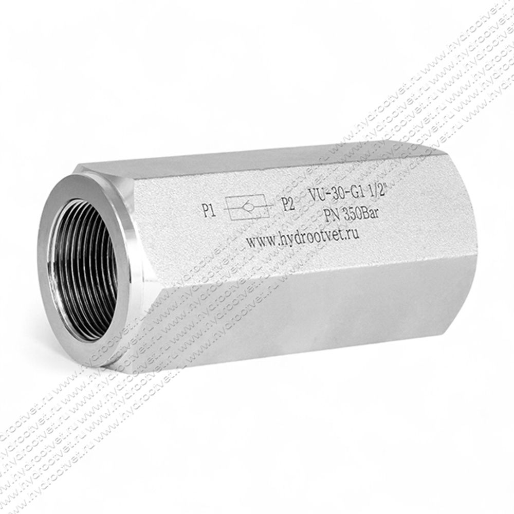 VU-30-G11/2 - Обратный клапан на высокое давление, резьба G1"1/2 VU-30-G11/2 - Обратный клапан на высокое давление, резьба G1"1/2