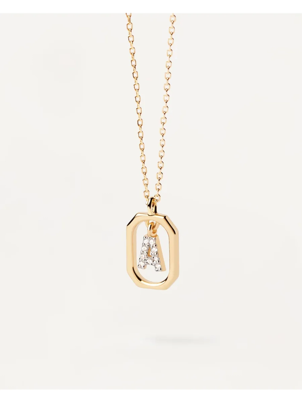 Колье серебряное женское Мини-Буква A CO01-512-U