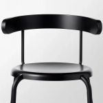 Деревянный стул - YNGVAR IKEA/ ИНГВАР ИКЕА, 71х53х51 см, черный