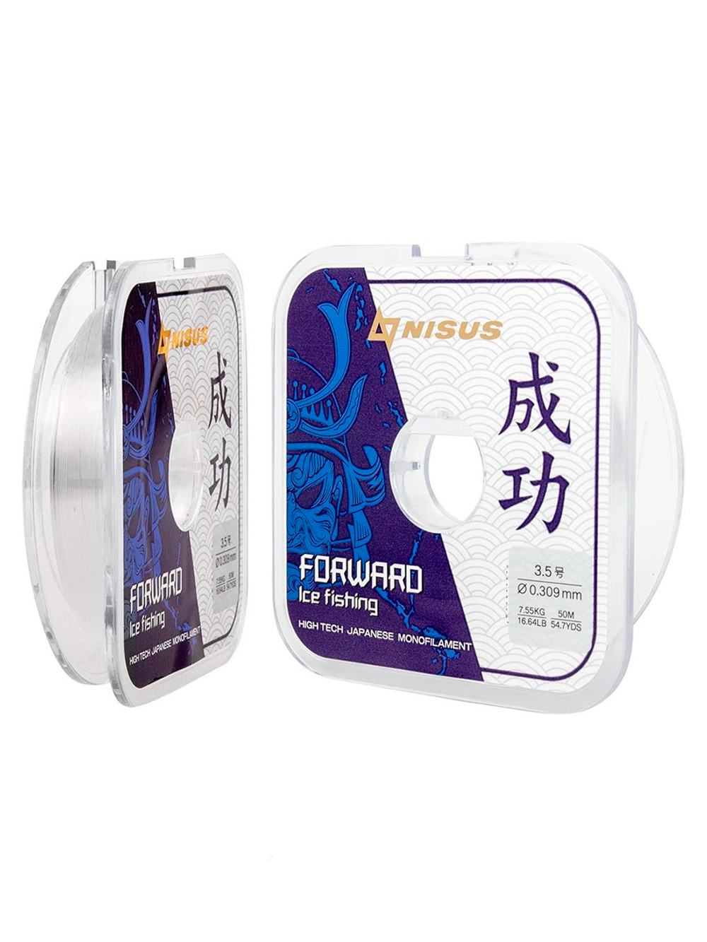 Леска для рыбалки Nisus FORWARD ICE FISHING Nylon Transparent 0,074mm/50m (N-FIF-0.074-50)