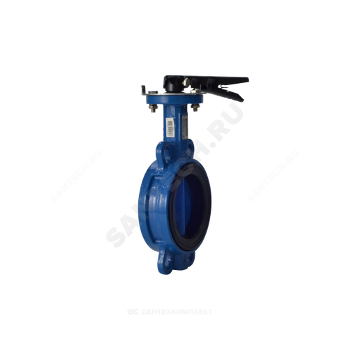 Затвор дисковый поворотный чугун Ду 80 Ру16 межфл с рукояткой диск чугун манжета EPDM EURO Benarmo