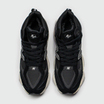 Кроссовки New Balance 9060 Mid Black / White with Fur