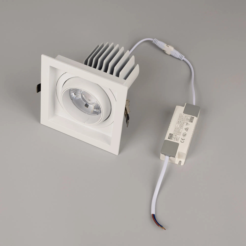 Светильник MS-VORTEX-BUILT-S140x140-30W Day4000 (WH-WH, 17 deg, 230V) (Arlight, IP20 Металл, 5 лет) 057921