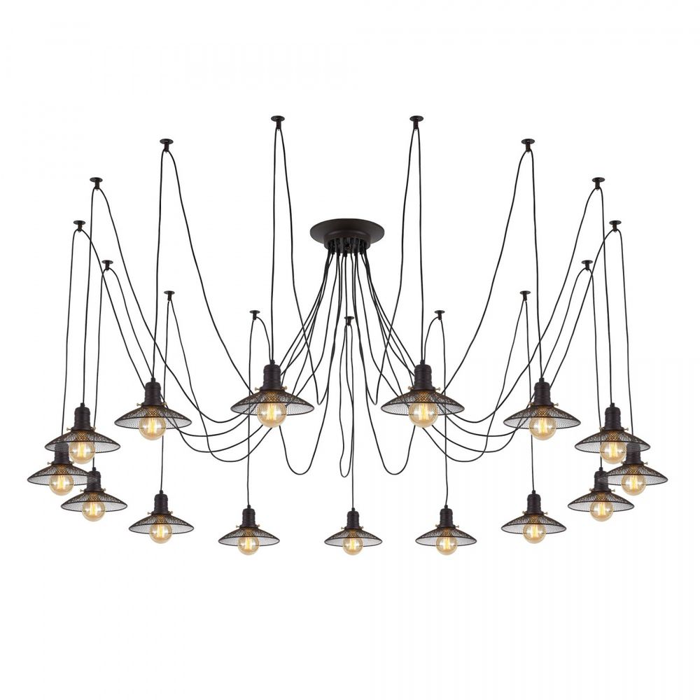 Citilux Эдисон CL451152 Люстра паук Венге