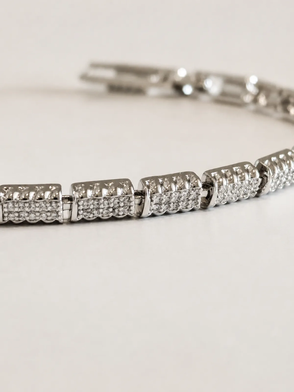 Браслет Xuping «Бриллиантовая дорожка» Silver