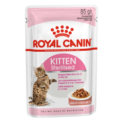 Royal Canin Kitten Sterilised 85 г соус - консервы (пауч) для стерилизованных котят (кусочки)