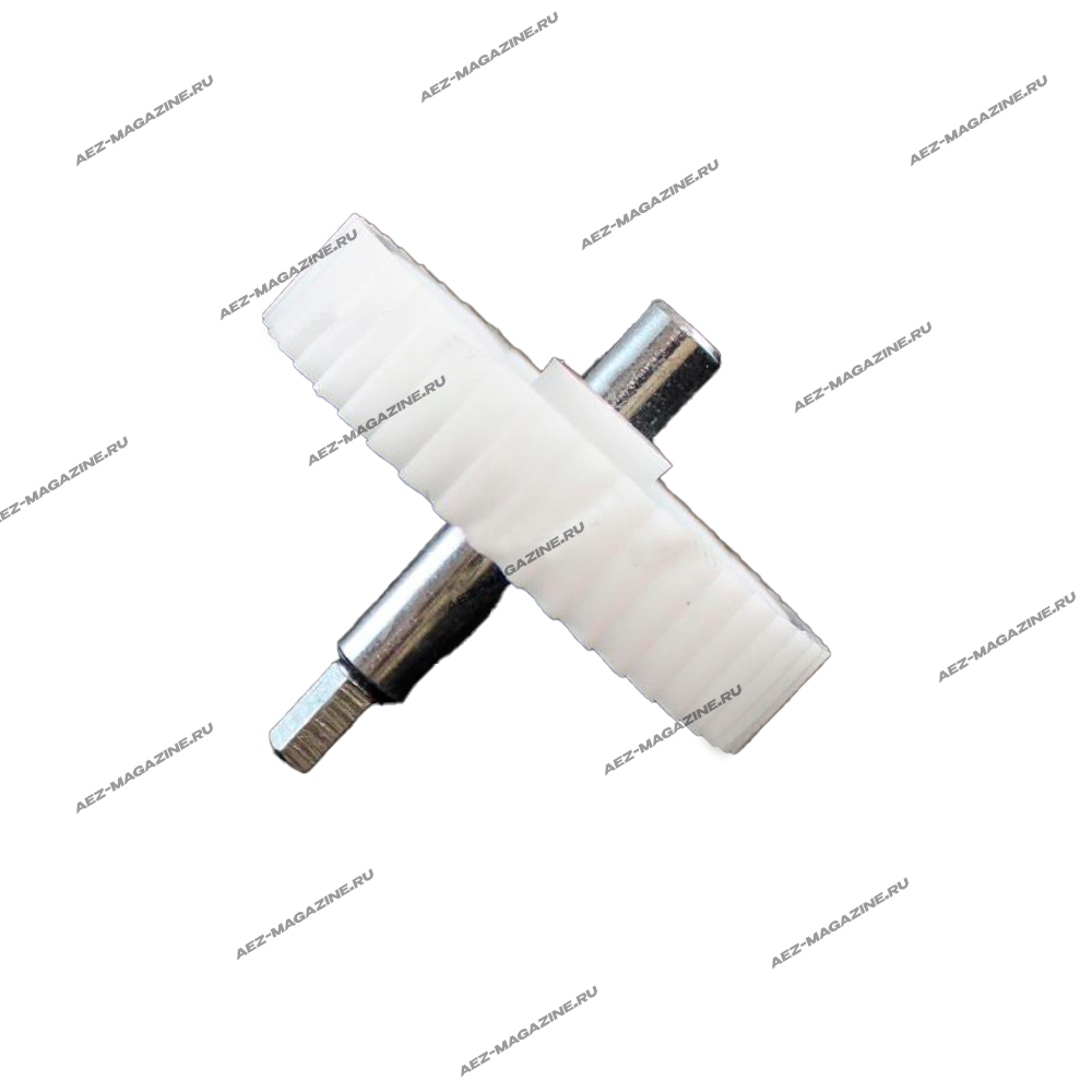 Шестерня для мясорубок Panasonic/Polaris D-81, 46 зубов прямые, вал L-76,5мм, d-12мм, 6ти-гранн