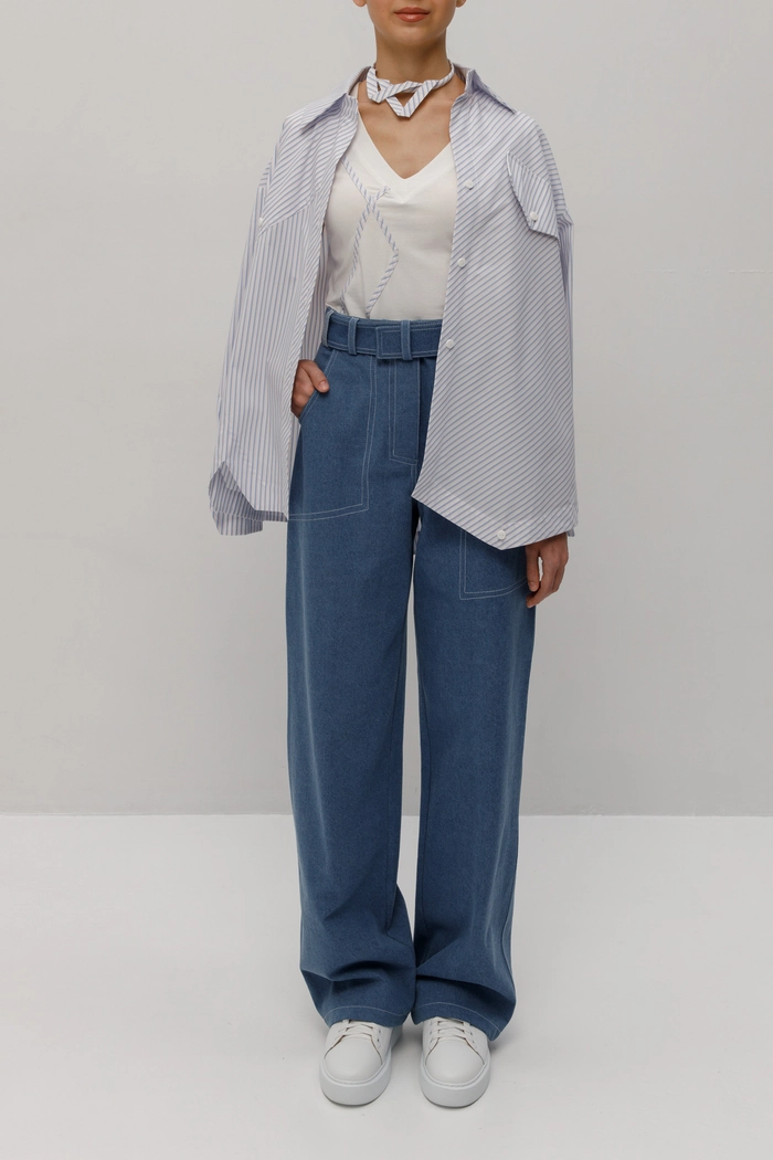 ФУТБОЛКА ЛАРК С ЧОКЕРОМ МОЛОЧНАЯ