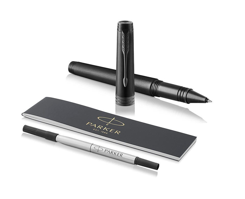 Ручка-роллер Parker Premier Monochrome Black стержень: Fblack