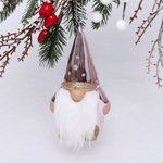 Ёлочная игрушка "Весёлый лесовичок" 6,5*5,5*13 см, розовый (Серпантин)