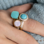 Кольцо Qudo FIRENZE 16.5 (G) Light Palace Green Opal 107001/40-4510 16.5 размер 16,5