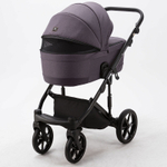 Детская коляска Adamex Marco 3 в 1 GA08 (Т. СЛИВ. ТК. + СЛИВ. КОЖ. ОТДЕЛКА)