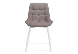 Стул на металлокаркасе Челси латте / белый каркас