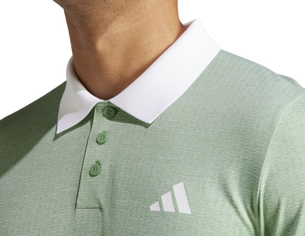 Мужское теннисное поло Adidas Club Tennis Freelift Polo Shirt - preloved green s24/white