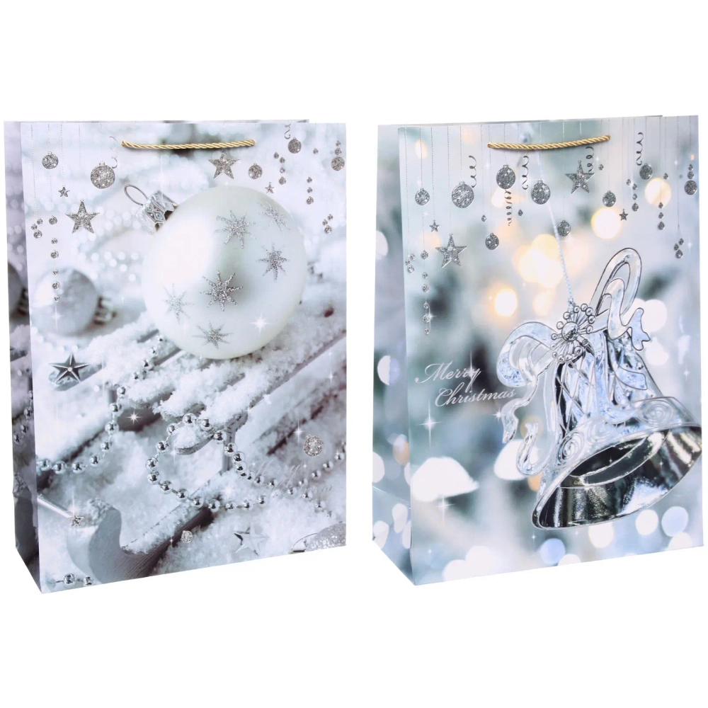 Пакет подарочный «Снежные подарки» 41.5*32*12 см, микс