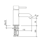 Смеситель для раковины LAPARET MINILIADA N2011702LPT