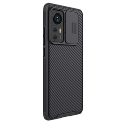 Усиленный чехол от Nillkin CamShield Pro Case для Xiaomi Mi 12 и 12X, двухкомпонентный с защитной шторкой для камеры