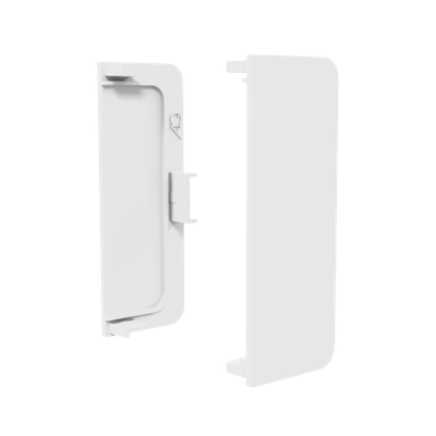 Заглушка глухая универсальная для горизонт. C-образного профиля Гола-Х /Gola-X, белый, AQ