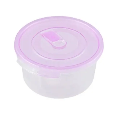 Контейнер для СВЧ 0,4л круглый с клапаном СМАЙЛ