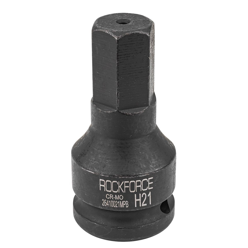 Головка-бита ударная 6-гранная 21мм, 3/4'' RockForce RF-26410021MPB
