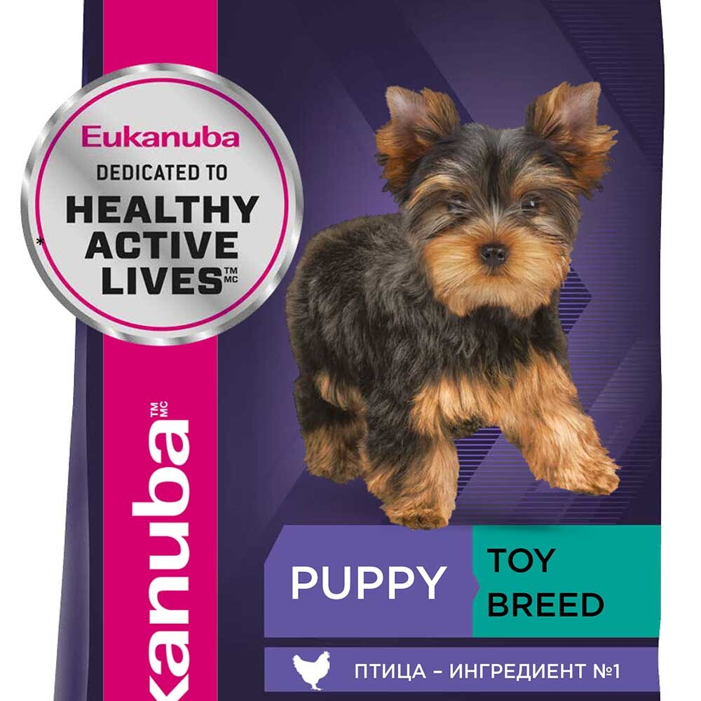 Eukanuba Puppy Toy Chicken - корм для щенков миниатюрных пород (курица)