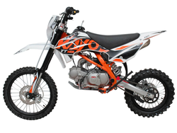 Питбайк KAYO BASIC K125EM 17/14 KRZ (механ. сцепл., эл. стартер 2024 г.)