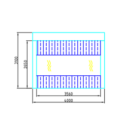 WDK-410M Пост подготовки с диагональным потоком воздуха, с функцией подогрева