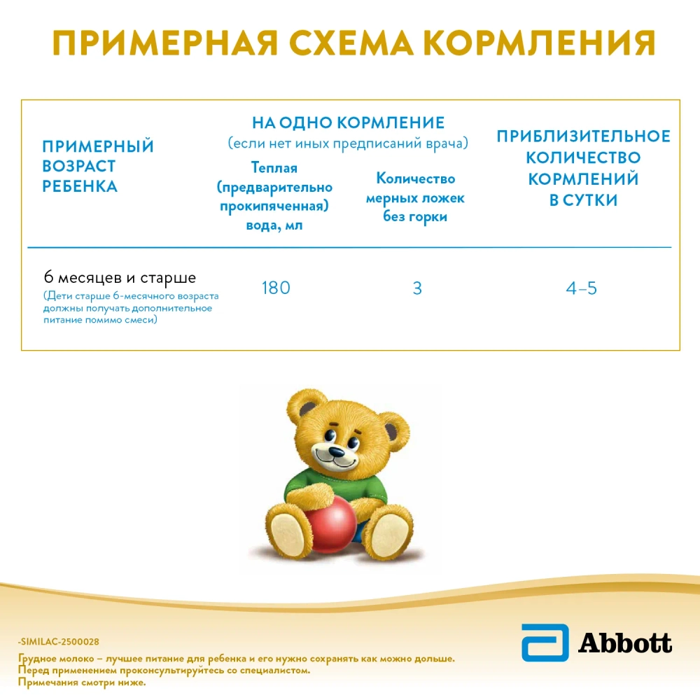 Смесь Similac Голд 2 800г с 6 месяцев