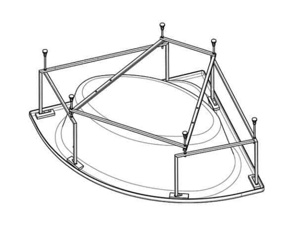 Монтажный комплект SANTEK КАННЫ 150х150 1WH112432