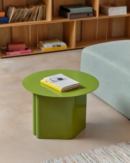 Журнальный столик Arvin Ø55x38 см, зеленый металл