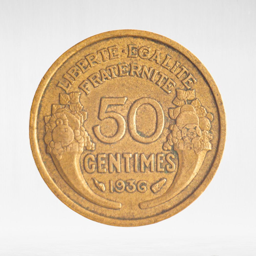 France, 50 Centimes 1936 - Pierre-Alexandre Morlon, VF