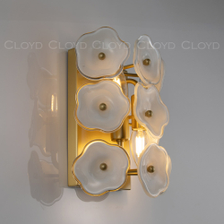 Бра Cloyd EFIOPIA W2 / выс. 28 см - латунь (арт.20393)