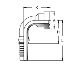 Фитинг DN 32 SFS CAT 1.1/2 63.5 (90)