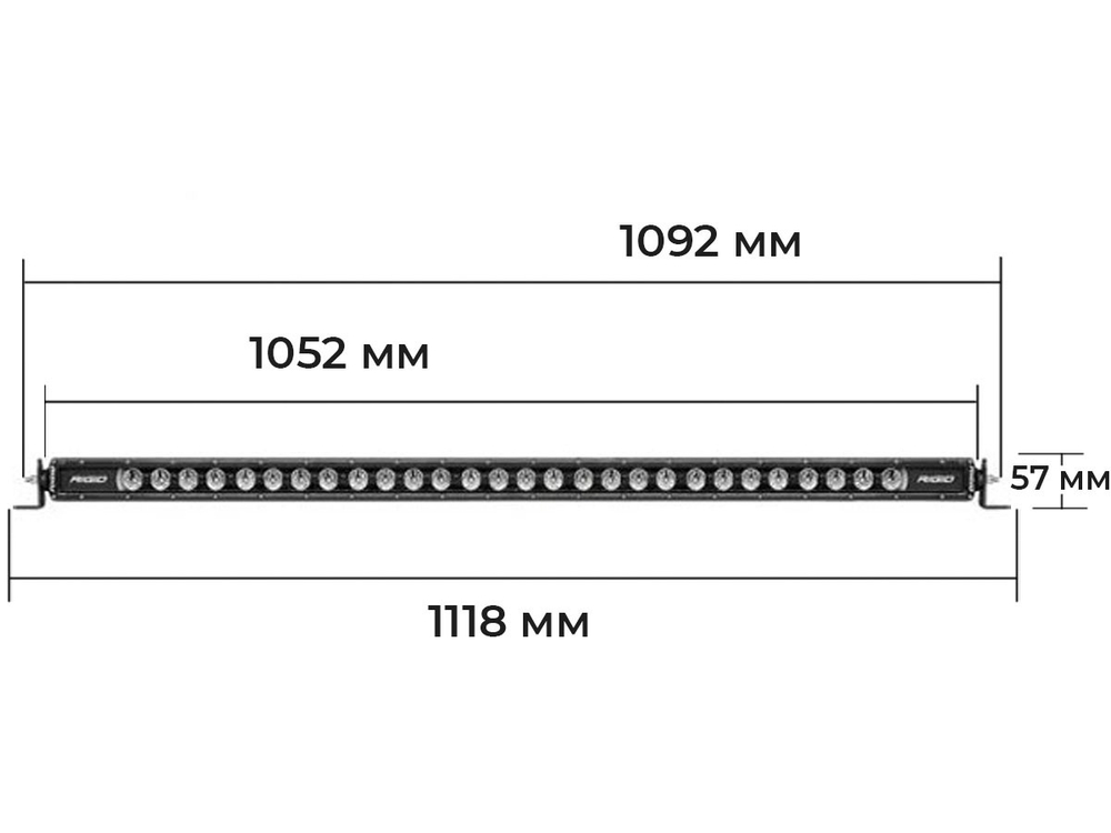 RIGID 30″ Radiance Plus SR-серия (20 Светодиодов) RGB-W подсветка