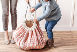 2 в 1: мешок для хранения игрушек и игровой коврик Play&Go Розовый бриллиант