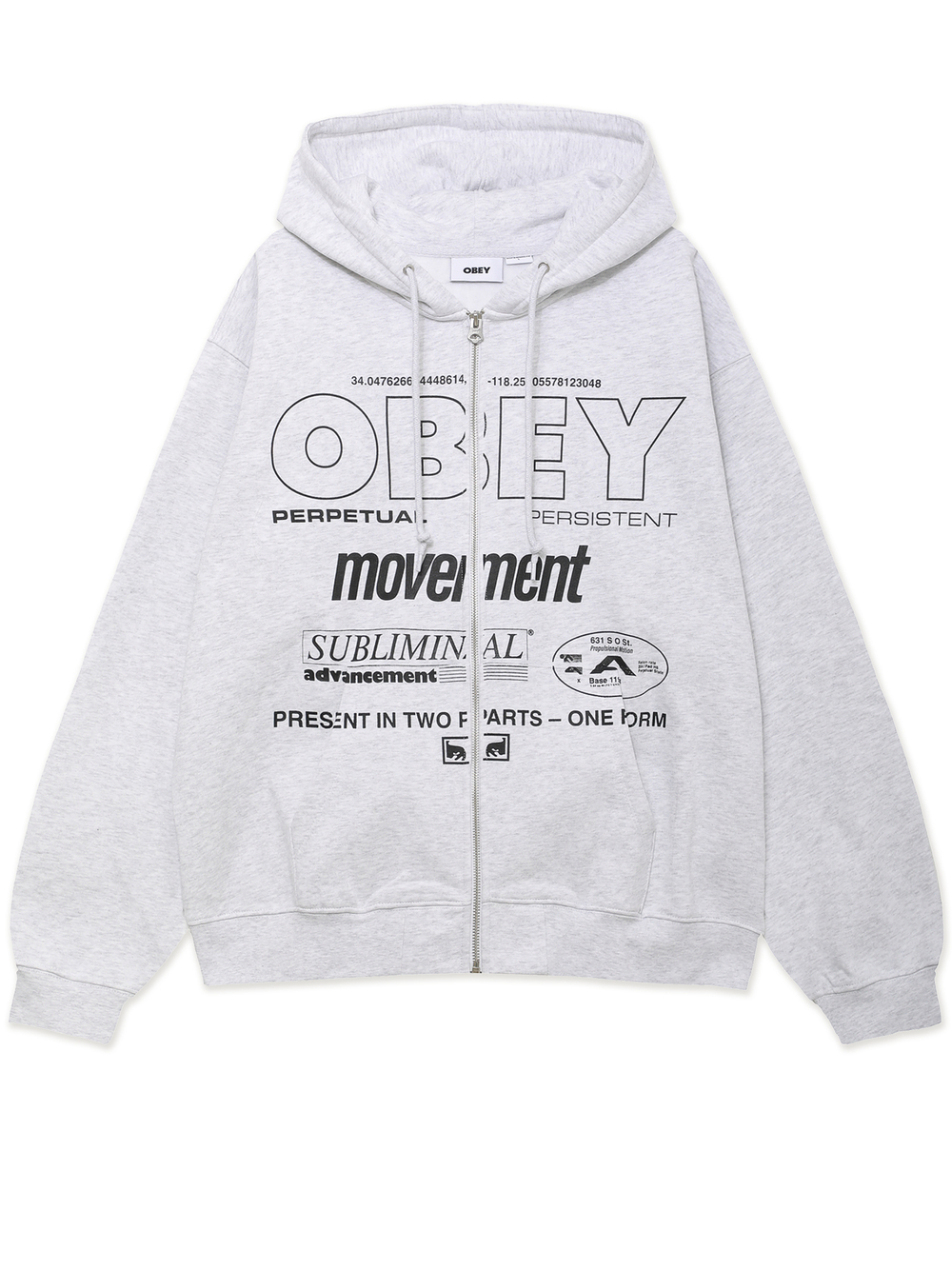 Мужская Толстовка Obey Persistent Movement