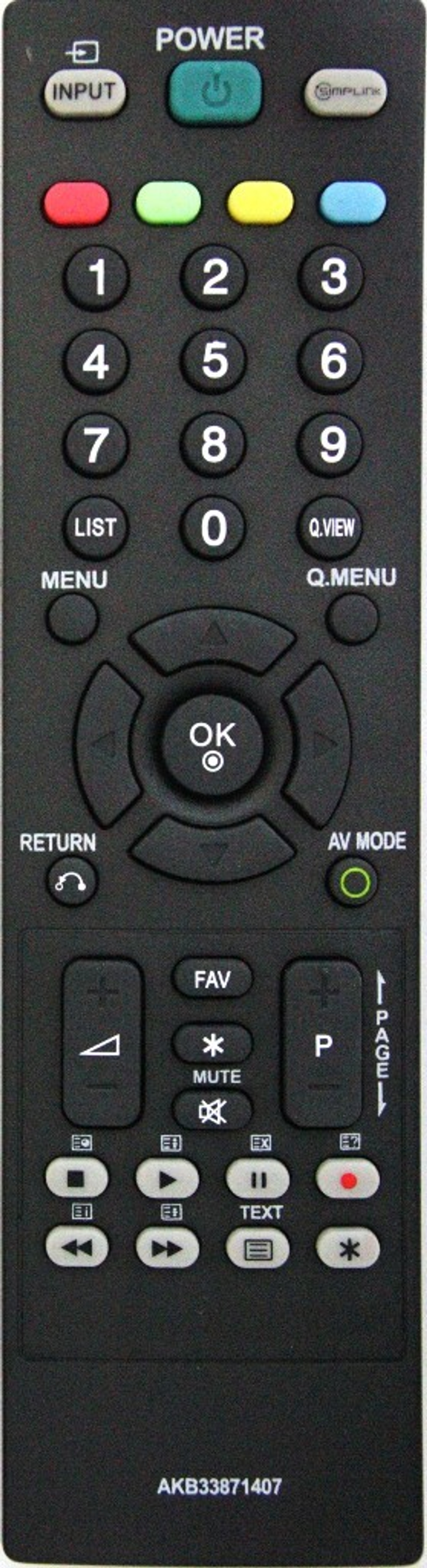Пульт ДУ для телевизоров LG AKB33871407