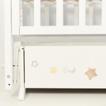 Кроватка детская Топотушки Сильвия-7 Лучик маятник, белая