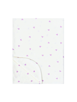 Пеленка Сердечки lavender ( с дефектом)