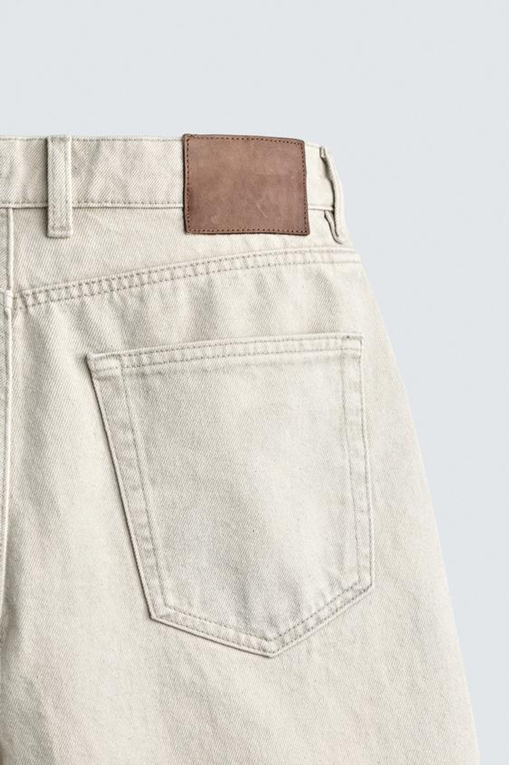 ZARA ДЖИНСОВЫЕ ШОРТЫ REGULAR FIT, ПЕСОЧНЫЙ