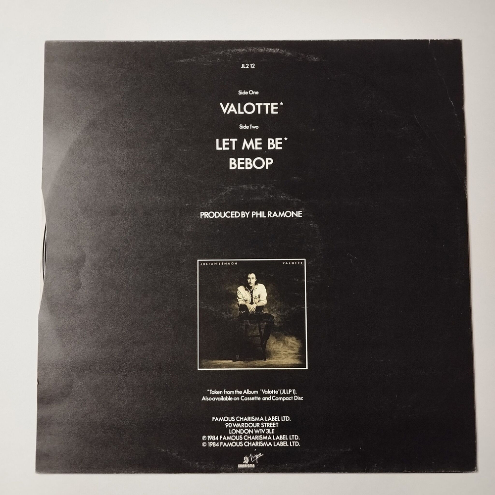 Винтажная виниловая пластинка LP Julian Lennon Valotte (UK 1984) 45 RPM Maxi Single