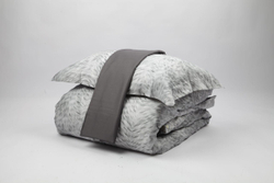 Постельное белье 2 спальное евро Roberto Cavalli Volpe серое