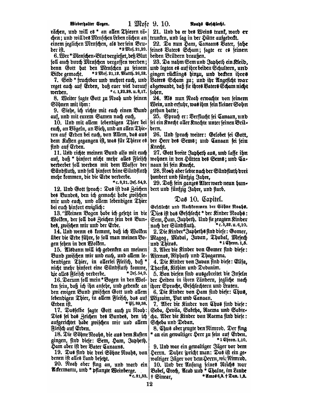 Die Bibel. oder die ganze Heilige Schrift des Alten und Neuen Testaments | M. Luther