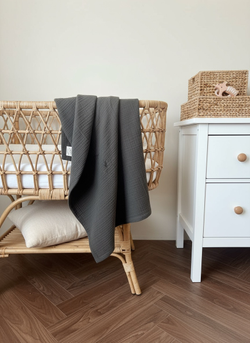 Плед муслин "Графит"