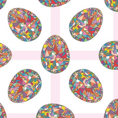 Пасха яйцо геометрическое