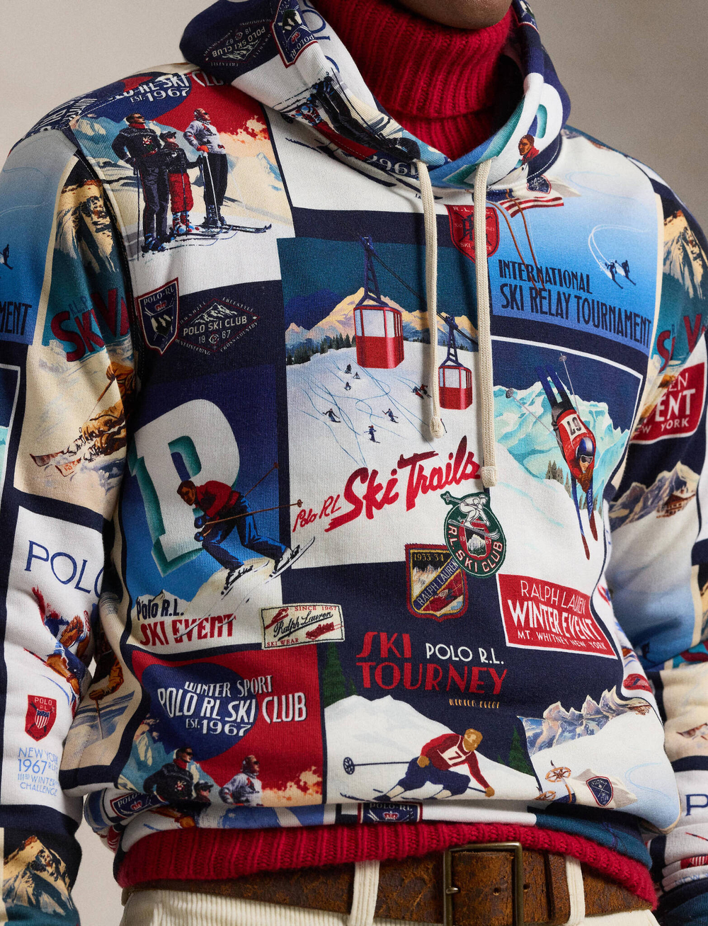 Худи VINTAGE POLO RALPH LAUREN - разноцветная(710952217)