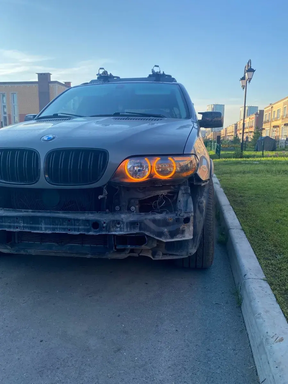 Ангельские глазки BMW X 5 E 53 ( Янтарные ) Дорест
