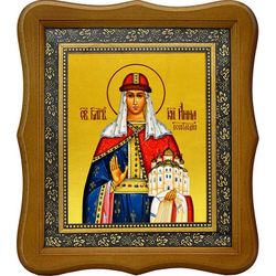 Анна Всеволодовна, преподобная княжна. Икона на холсте.
