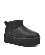 ULTRA MINI PLATFORM LEATHER Black